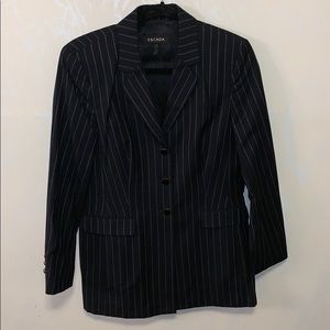 Escada Classic Pinstriped Blazer